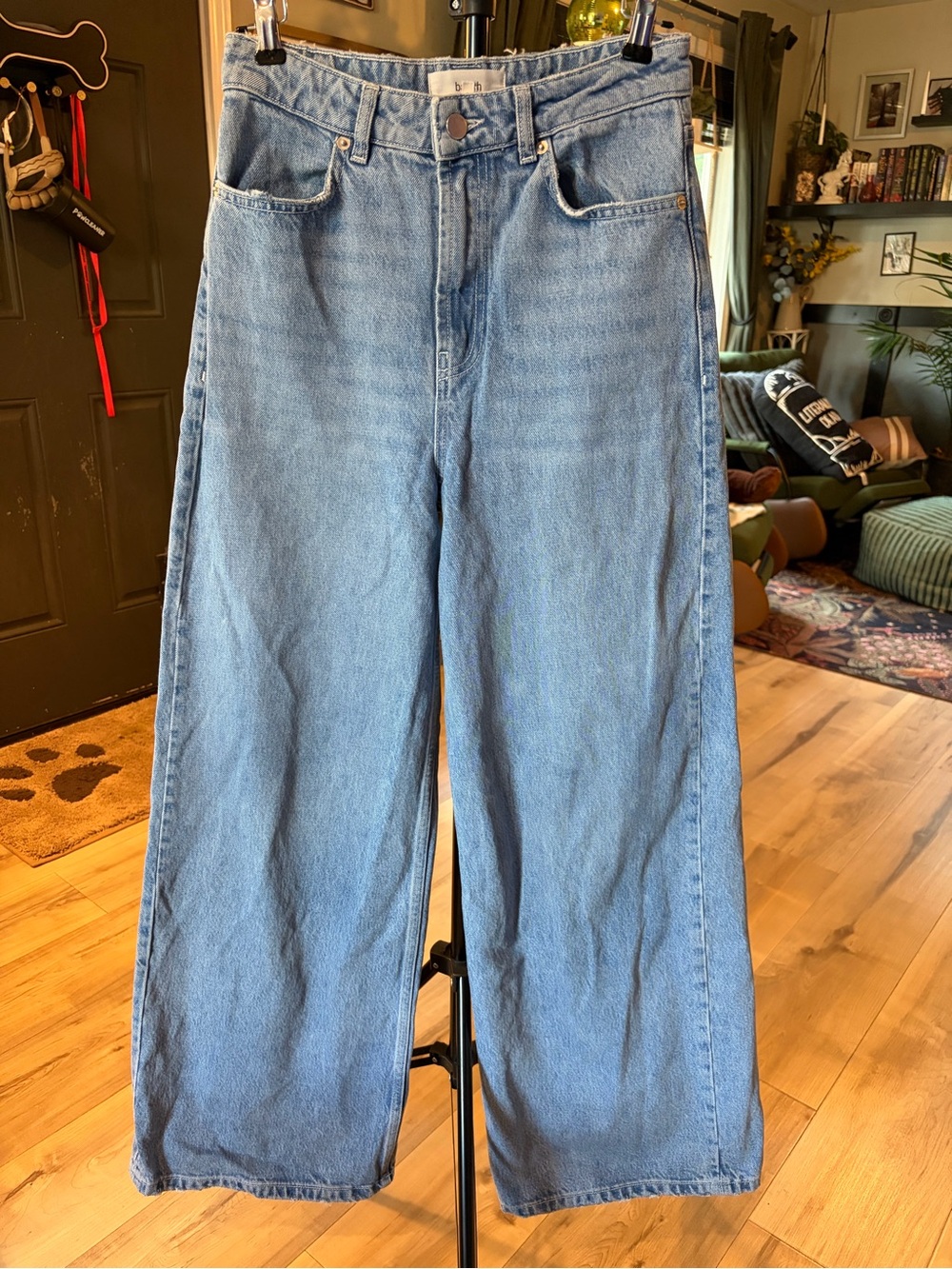 ba&sh Lady Jeans High Rise Wide Leg - Picture 4 of 6